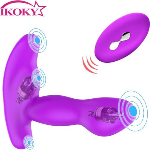 10 Speed Anal Vibrator Male Prostate Massage Wireless Remote Control Butt Plug Silicone Dildo Adult Sex Toy for Women Gay