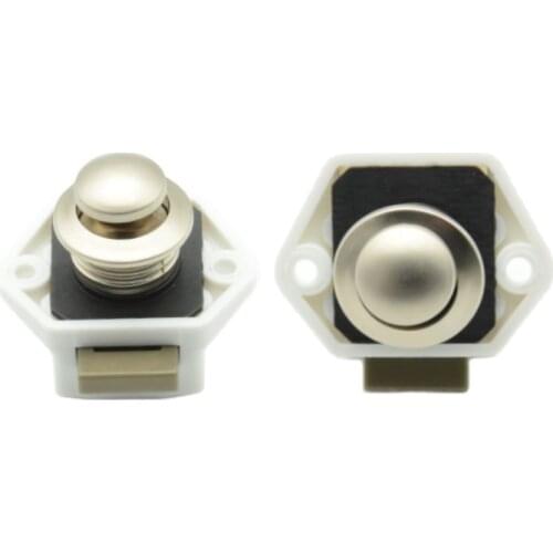 5PCS Camper Car Push Lock 20mm RV Caravan Boat Motor Home Cabinet Drawer Latch Button Locks For Furniture Hardware