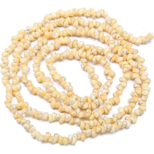 Natural shell Beaded snail shape craft shell beads For jewelry making DIY Bracelet necklace accessories fish tank landscape