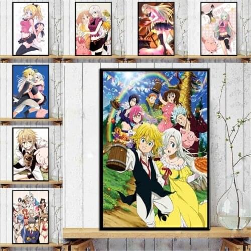 Anime Character Home Decoration Hd Prints Painting Pictures Wall Artwork Canvas Poster Bedside Background No Framework