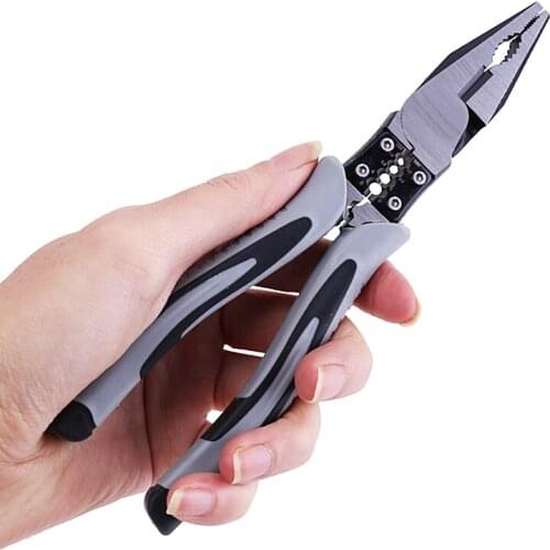 Diagonal Pliers Industrial Grade Electric Wire Stripping Crimping Pliers Manual Home Repair Tools Stripper/Crimper/Cutter Wire