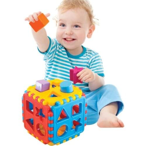 Dede Montessori Cube Toy For Kids Educational Puzzle Toys For Babies Geometric Shape Matching Tool