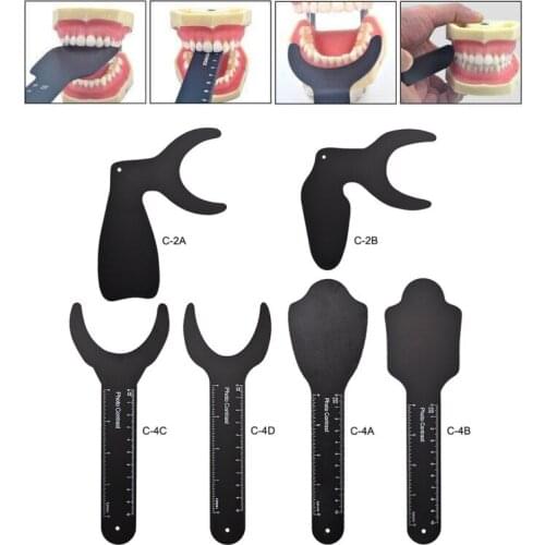 Hot 6PCS Dental Photo Contrast Black Background Board, Autoclavable Orthodontic Dental Contrast Intraoral Photographic Mirror