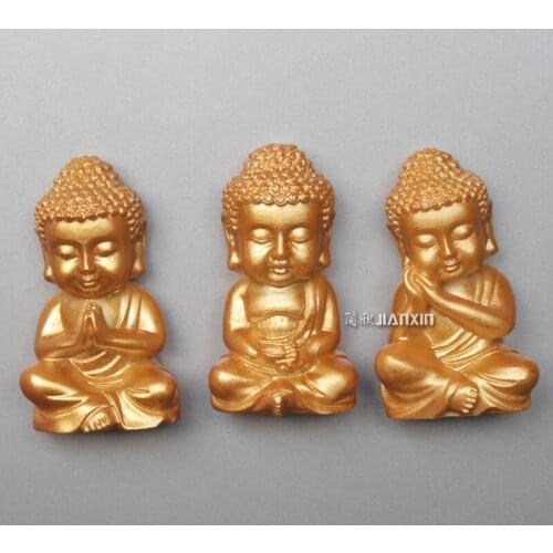 Buddha Buddha refrigerator magnets magnetic stickers creative three-dimensional resin magnetic refrigerator decorative stickers