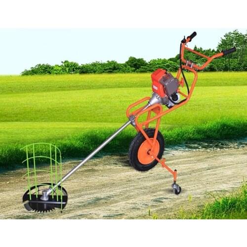 Multifunctional Portable Mini Power Tiller Hand Push Farm Power Weeder Lawn Mower Small Cultivator Weeding Machine