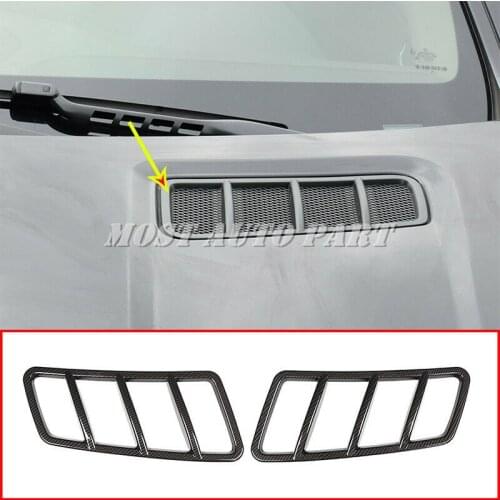 ABS Carbon Fiber Look Exterior Engine Roof Hood Sticker For Mercedes Benz ML Class GL Class GLE Class 2013-2018 Car decoration