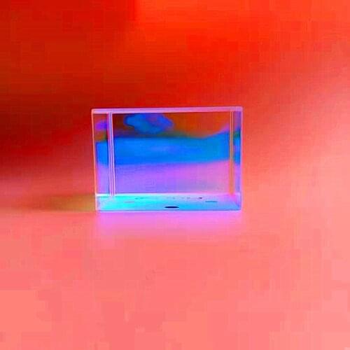 Small multi-color cube prism 26*26*18 mm creative optical photo