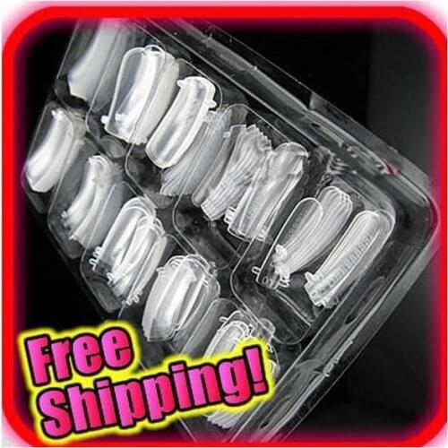 New 100 Pcs Dual Nail Art System Form Acrylic False Tips Tools Set