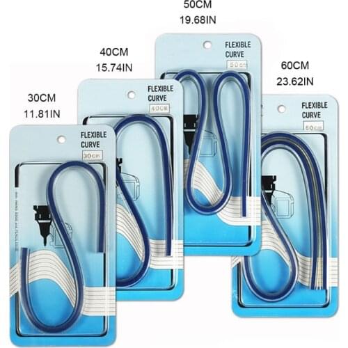 Plastic Flexible Curve Ruler Bendable Ruler Fit for Tailor Sewing and Engineering Drawing Accurate Bendable Ruler