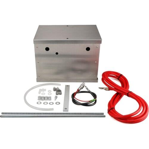 Complete Aluminum Battery Box Relocation Kit Universal Billet Street or Racing car