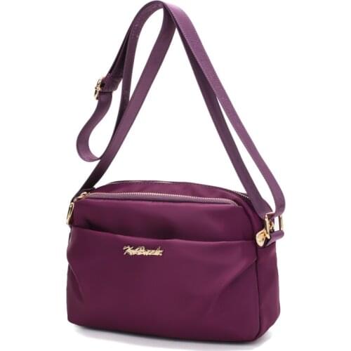 Casual nylon womens bag waterproof nylon shoulder crossbody bag light travel bag mother bag