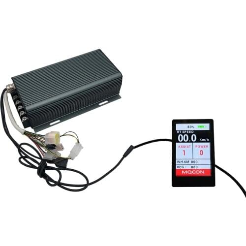 Sabvoton MQCON SVMC72100 60V 72V 2KW-3KW 100A E-Bike Programmable BLDC Motor controller with TFT Colorful Display and bluetooth