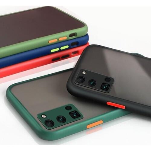 Shockproof Armor Matte Case For Huawei Honor 30 Pro Soft Hard PC Cover For Honor 30Pro Silicone Bumper Phone Cases