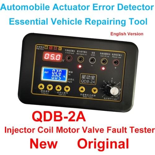 QDB-2 Vehicle Automobile Actuator Fault Detector Car Coil Ignition Idle Stepping Motor Solenoid Valves Injector Tester Driver