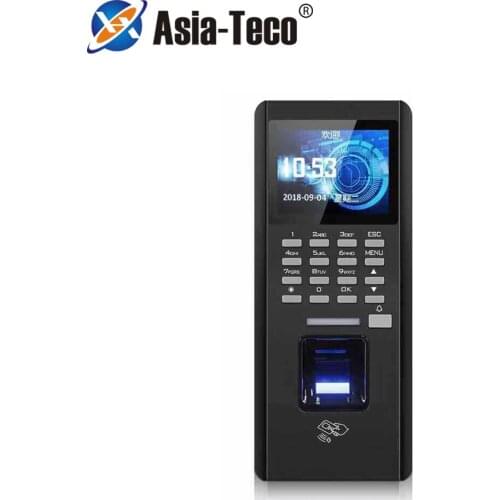 Fingerprint Access TCP/IP Access Controller ID Card Recognition FingerPrint Time Attendance Black