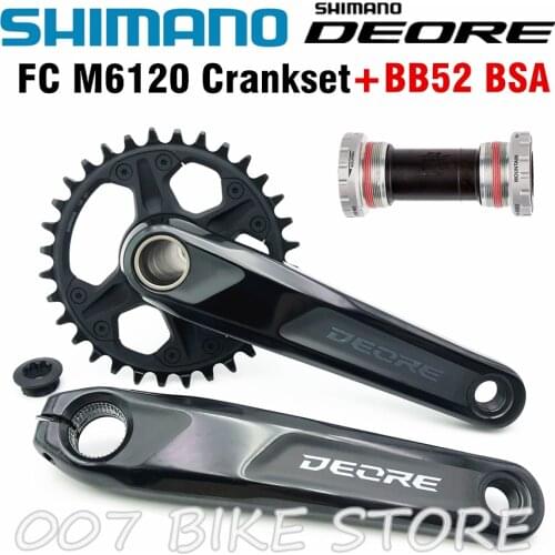 SHIMANO DEORE FC M6120 M6100 HOLLOWTECH II Crankset M6120 BOOST 1x12-Speed 30T 32T 170MM 175MM