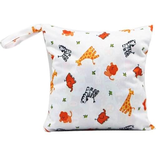 Baby Diaper Bag Portable Newborn Nursing Organizer Reusable Stroller Wet Pocket Fashion Mother Infant Pouch Mummy Storage Bag