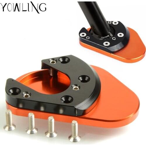 For 690 Enduro/Supermoto/SM/SMC/SMR/2007-2014 Accessories CNC Kickstand Side Stand Extension Pad Plate Enlarge