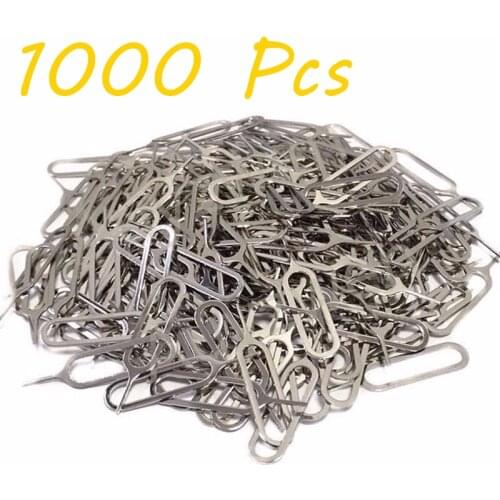 Universal 1000 Pcs/Lot Sim Card Tray Remover Eject Ejector Pin Key Open Tool For iPhone Samsung Huawei Xiaomi etc