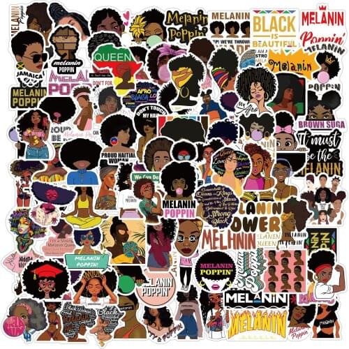 100 pieces inspirational hey girl graffiti stickers decorative motorcycle luggage waterproof stickers wholesale