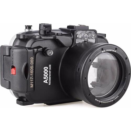 Meikon 40m 130ft Waterproof Underwater Diving Camera Case For Sony A5000 16-50mm