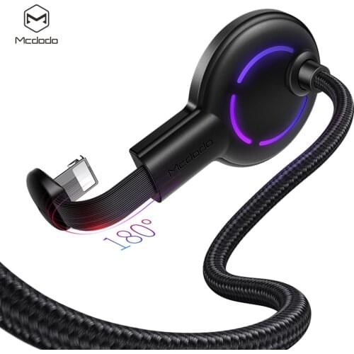 MCDODO USB Charging Cable iPhone Charging 2A 7 Colors Breathing lighting Fast Charging Game Cable