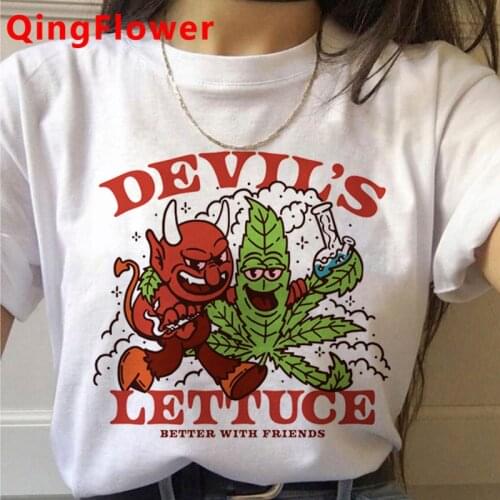 Bong Weed tshirt clothes women print harajuku streetwear clothes harajuku kawaii white t shirt
