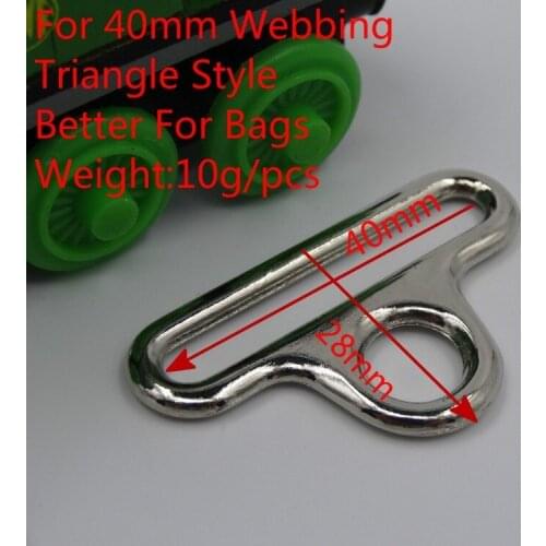 1.5" For 38mm Webbing Straps 10pcs Shine Silver Hook D Ring Hardware For Backpack Luggage Bag Parts Webbing Accessories