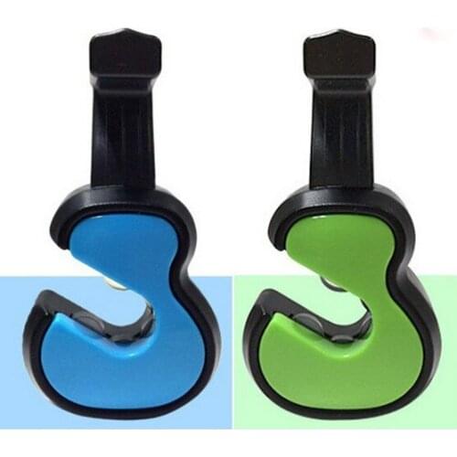 2pcs/set Violin Shape Car Seat Inside The Car Seat Back Double Hook Car Hook Hidden Rotatable Hook Bag Holder Hook EKX 029