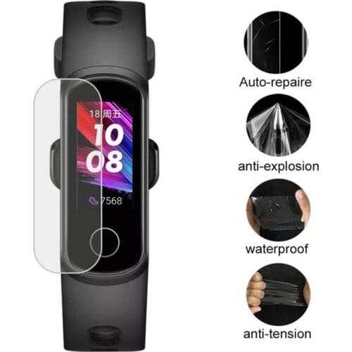 3pc Soft TPU Clear Smartband Protective Film Guard For Huawei Honor Band 5i Wristband Smart Bracelet Full Screen Protector Cover