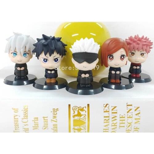 4pcs/set Jujutsu Kaisen Anime Figure Itadori Yuji Action Figure Fushiguro Megumi Kugisaki Nobara Gojo Satoru Figurine Model Doll