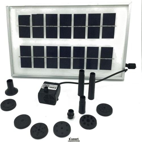 Free Shipping SR180-3W Small Solar Fountain Pump Rockery DC 12V Brushless Large Flow Rate Water Pump 210-300L/H Low Power 3W