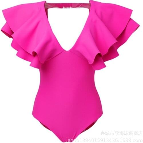 One Piece Swimsuit Swimwear Swiming Suit Women Sexy For Covering Leaf Female Korea Solid Bikini Swim Wear Bikini