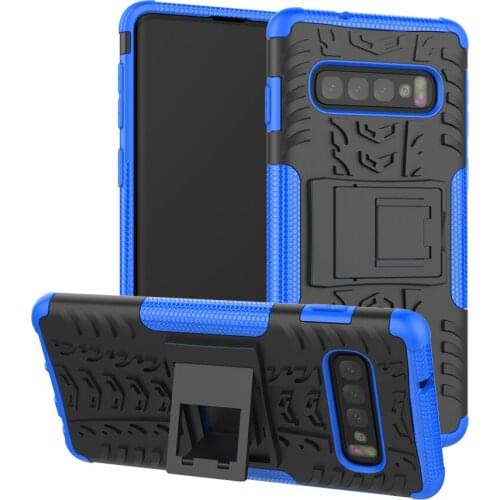 For Samsung S10 Case for Samsung S10e Cover Shockproof Stand Hard Silicone Armor Phone Case for Samsung Galaxy S10 Plus S 10
