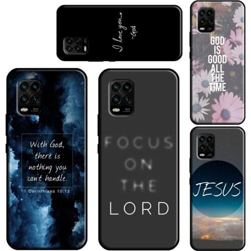Bible Jesus Christ Christian Quotes Case For Xiaomi Mi 11 Lite Ultra 9T 10T Pro Mi Note 10 Lite POCO F3 M3 X3 Pro TPU Cover
