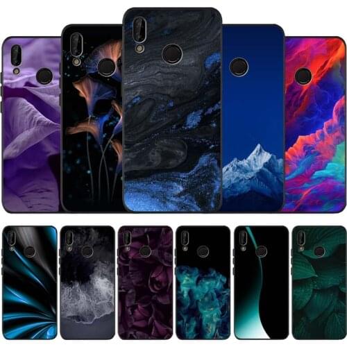Hd black soft Phone Case for huawei P40 P30 P20 P10 Pro lite P9 Lite nova 4E 6SE Psmart 2019 Y6 9 Prime