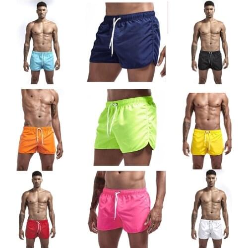Breathable Quick Dry Mens Casual Beach Shorts Summer Swimming Trunks Adjustable Strap Boxer Briefs Soccer Tennis Training Short