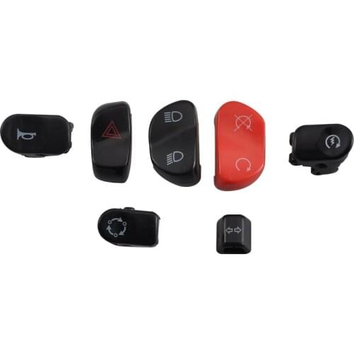 Motorcycle Handlebar Control Switch Caps Kit For Victory Hammer Premium S 8 Ball Judge Models