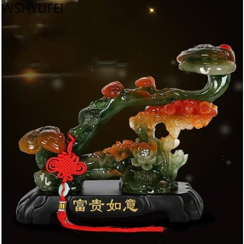 New style Creative resin decorations Auspicious gifts Living room bedroom office Desktop decorations Shop decoration WSHYUFEI