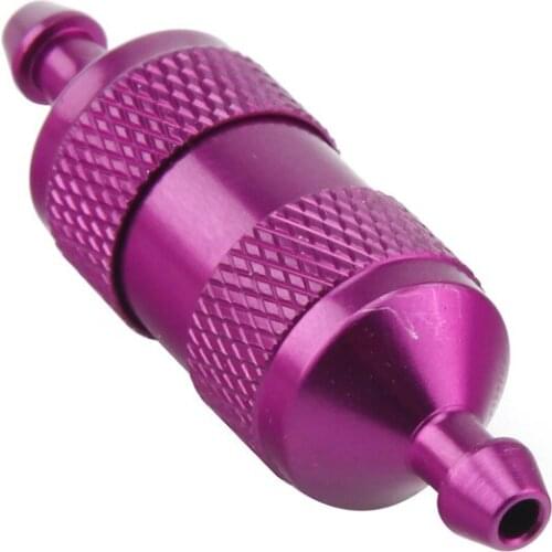 Metal Anodized Aluminum Large Fuel Filter For Gas Glow Smoke Fuels RC Airplane Parts 3 Colors High precision