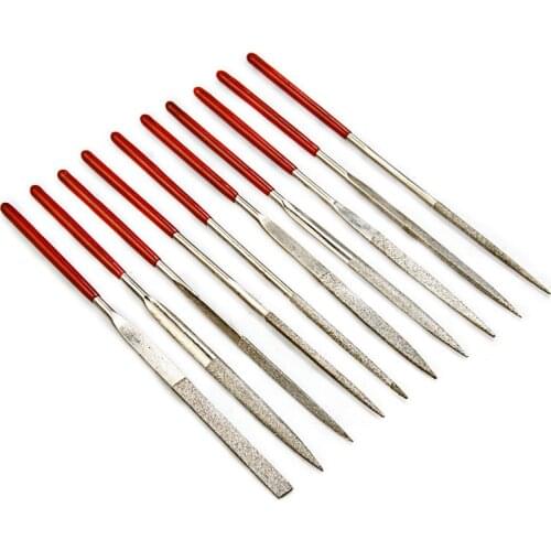10 Pieces 140mm/160mm Diamond Needle File Set Handy Tools for Ceramic Glass Gem Stone Hobbies and Crafts locksmith tools