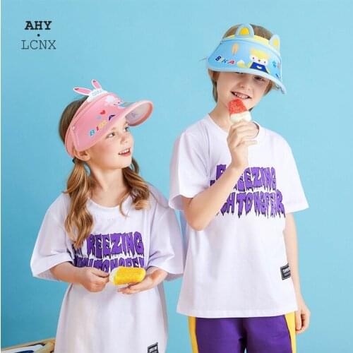 New Boys and Girls Caps Empty Top Hat Cute Cartoon Animal Baby Sunscreen Hats Summer Children Cotton Baby Baseball Sun Hat