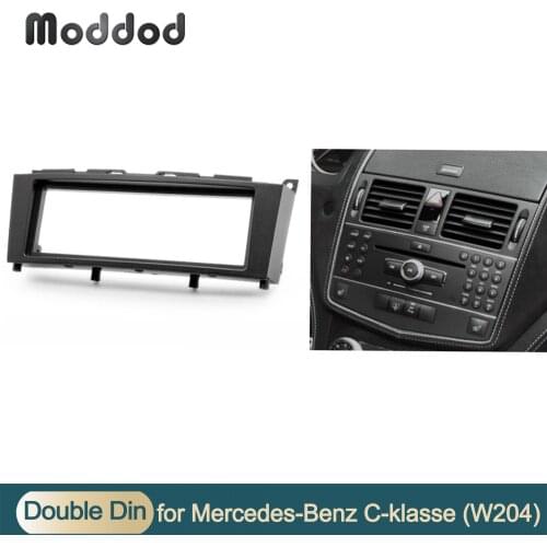 One Din for Benz C CLASS W204 Stereo Panel CD Fascia Radio Refitting Dash Mounting Refitting Installation Trim Kit Face Frame