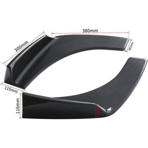 Carbon Fiber Front Deflector Spoiler Splitter Diffuser Bumper Lip Universal