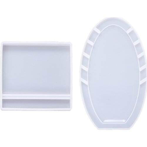 Crystal Epoxy Resin Mold Necklace Display Stand Silicone Mould DIY Crafts Jewelry Pendant Show Rack Casting Tools