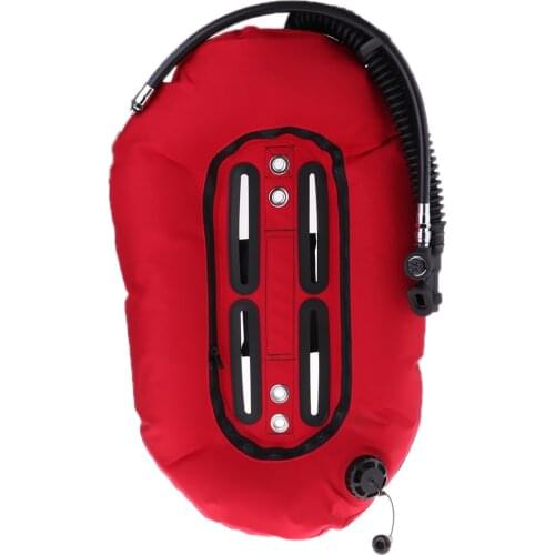Professional 30lbs Snorkeling Tech Dive Donut Wing with Single Tube Scuba Diving BCD Spearfishing Buoyancy Compensator Gear Red