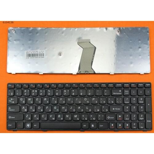 Russian Version Laptop Replacement Keyboard for LENOVO V570 B570 B590 BLACK FRAME