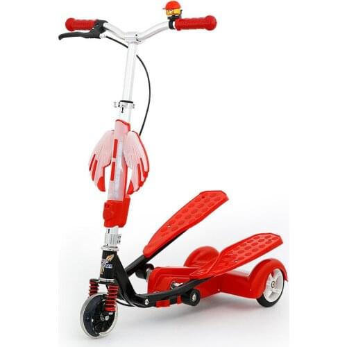 Scissor scooter GLT-SH088 Childrens double-foot stepping skateboard Childrens three-wheeled flash music frog scooter