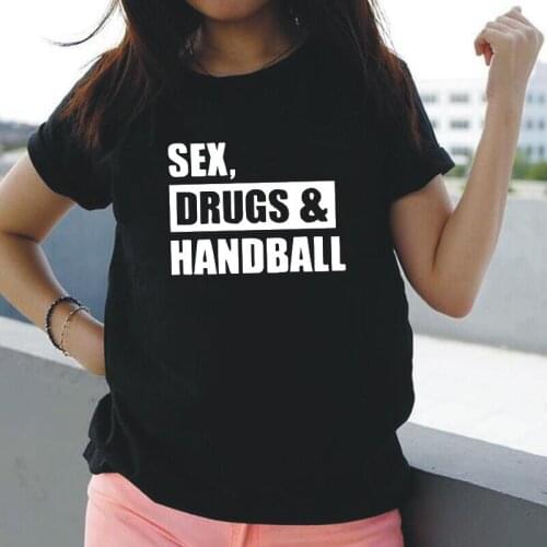 Sex Handball Harajuku T Shirt Women Tops Funny Summer Casual Tee Shirt Femme Short Sleeve Plus Size T-shirt Camisas De Mujer