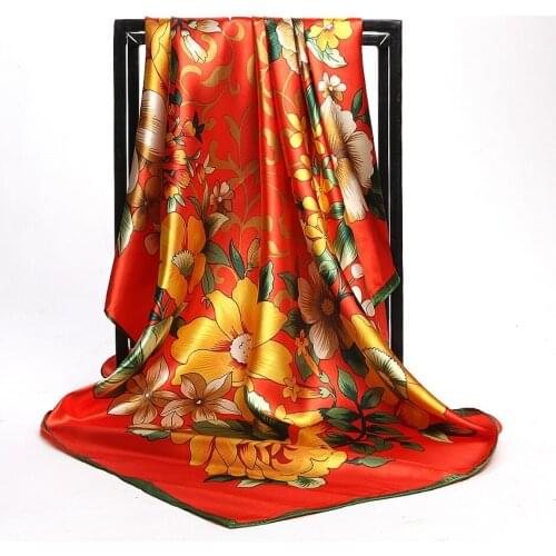 Silk Prints Fabric 2019 Ankara Satin Wax High Quality African Fabric for Party Dress HGF04